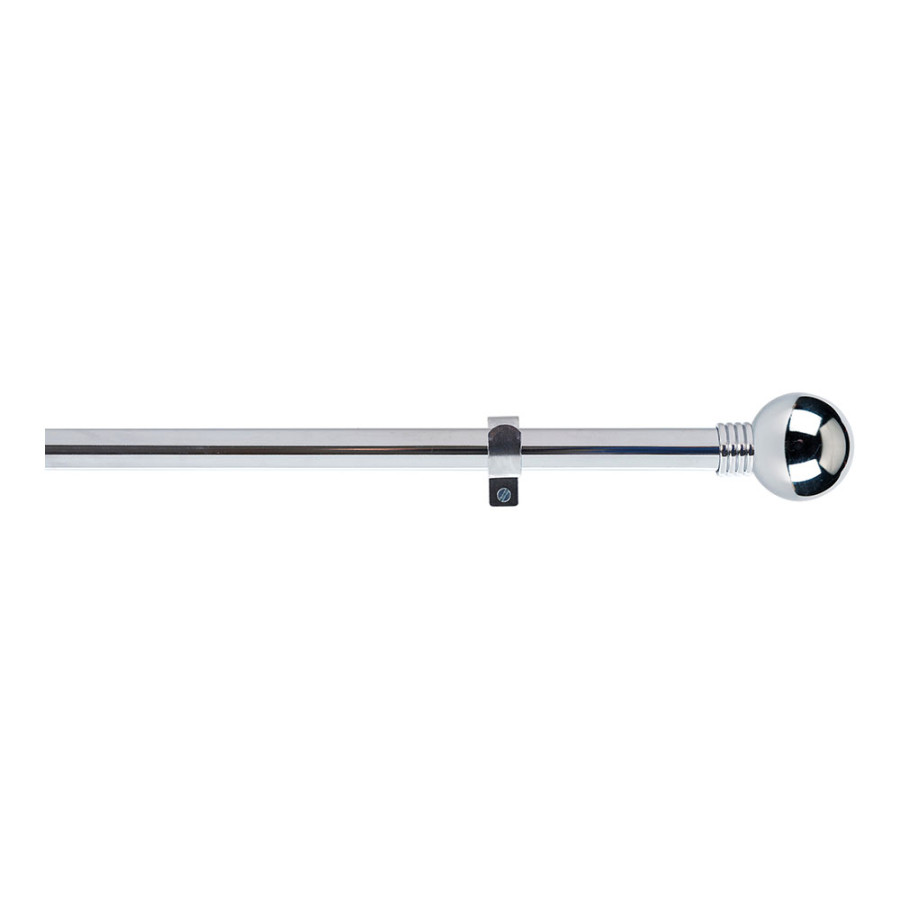 Kit varão para cortinados anillo extensível de 110 a 200cm cromo cintacor - storplanet