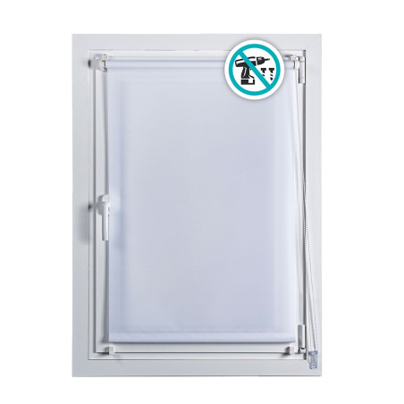 Estore de rolo clip&fix 75x180cm branco neve cintacor - storplanet