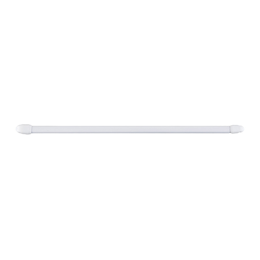 Varão extensível plano 11mm 60-105cm branco 2 unid. cintacor - storplanet