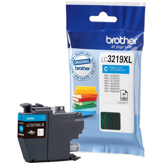 Tinteiro Brother LC3219 XL Azul Alta Capacidade