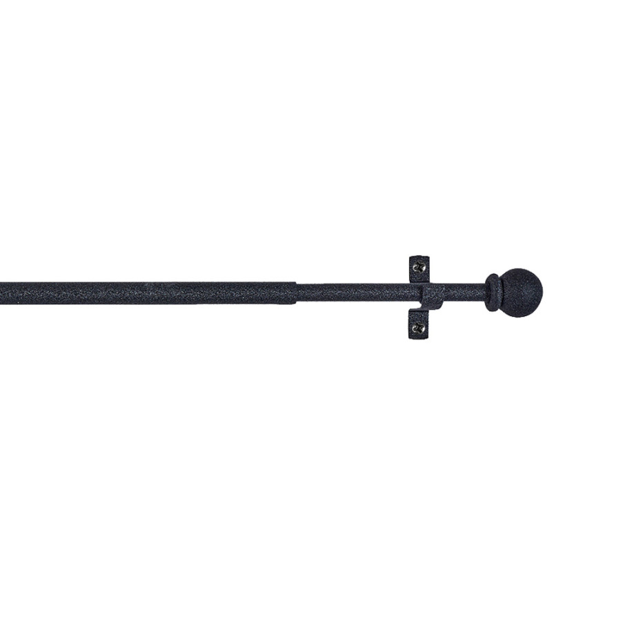 Varão para cortinado deco esfera preto 70-120cm cintacor - storplanet