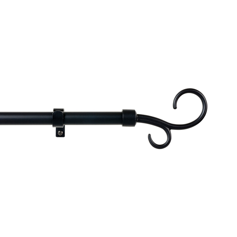 Kit metal 19mm suporte duplo preto 160-300cm cintacor - storplanet