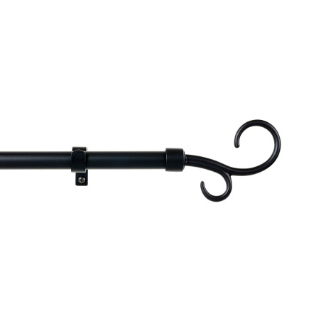 Kit metal 19mm suporte duplo preto 160-300cm cintacor - storplanet